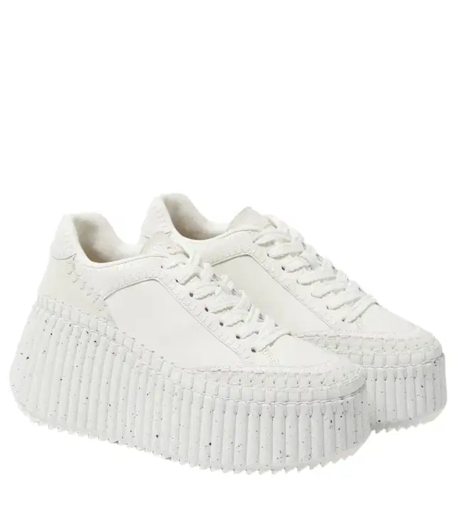 Chloe Chloé Nama leather platform sneakers