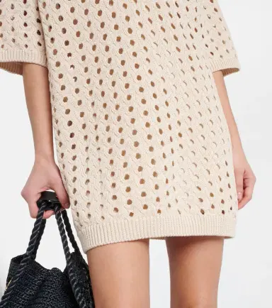 Max Mara Urna cutout cotton minidress | Thumbnail 4
