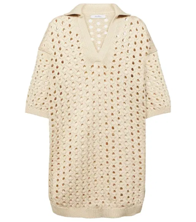 Max Mara Urna cutout cotton minidress