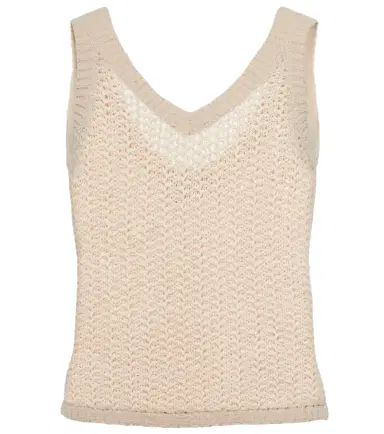 Max Mara Arrigo knit cotton-blend tank top | Thumbnail 1
