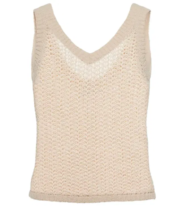 Max Mara Arrigo knit cotton-blend tank top