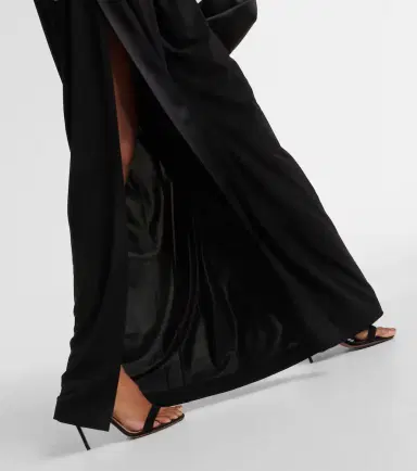 Max Mara Ubi silk satin-trimmed jersey jumpsuit | Thumbnail 2