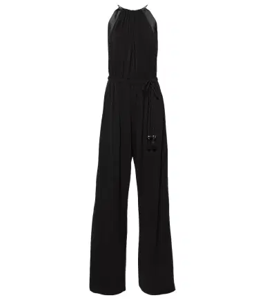 Max Mara Ubi silk satin-trimmed jersey jumpsuit | Thumbnail 1