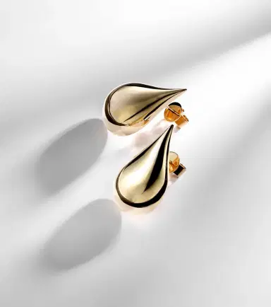 Mateo Water Droplet 14kt gold earrings | Thumbnail 5