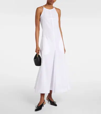 Sportmax Cactus cotton poplin midi dress | Thumbnail 5 Sportmax Cactus cotton poplin midi dress | Thumbnail 5