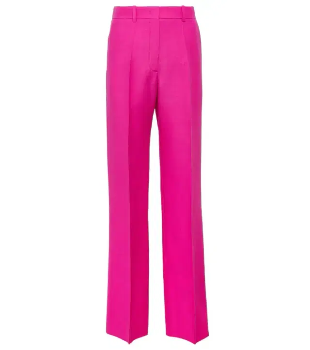Valentino Crêpe Couture wool wide-leg pants