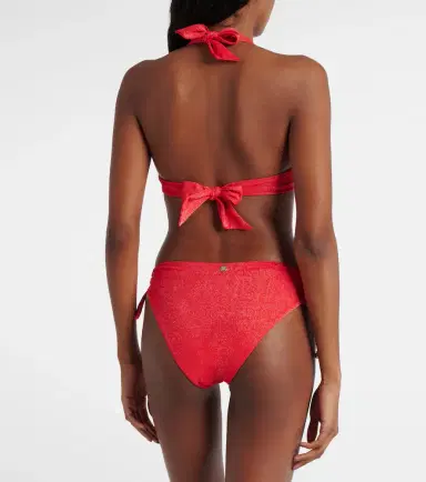 Max Mara Halterneck Lurex bikini top | Thumbnail 2