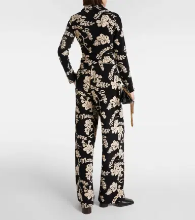 Marine Serre Floral jacquard sweatpants | Thumbnail 2