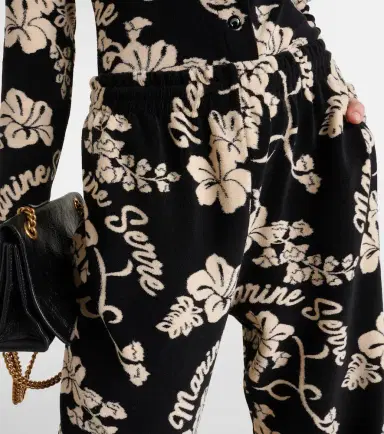 Marine Serre Floral jacquard sweatpants | Thumbnail 4