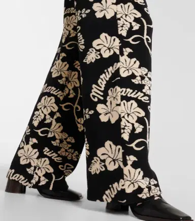 Marine Serre Floral jacquard sweatpants | Thumbnail 5