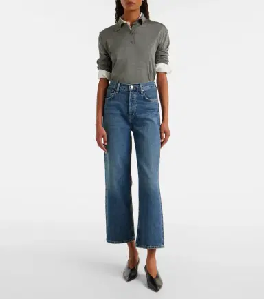 AGOLDE Ren high-rise cropped straight jeans | Thumbnail 4