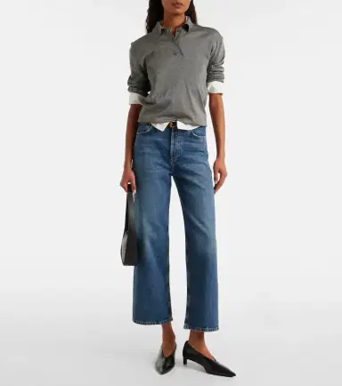 AGOLDE Ren high-rise cropped straight jeans | Thumbnail 6