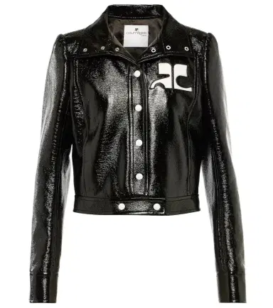 Courrèges Courrèges Reedition cropped vinyl jacket | Thumbnail 1