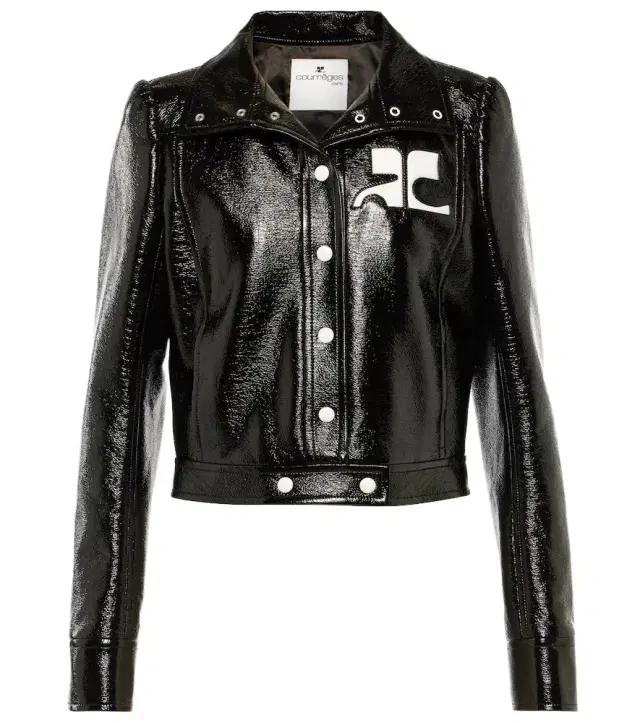 Courreges Courrèges Reedition cropped vinyl jacket