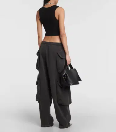 Agolde Ribbed-knit crop top | Thumbnail 4