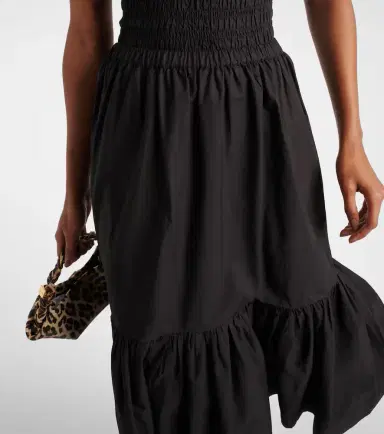 Ganni Cotton poplin midi skirt | Thumbnail 2