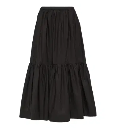 Ganni Cotton poplin midi skirt | Thumbnail 1