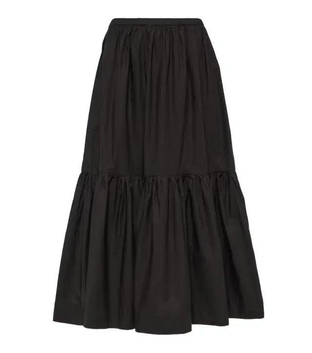 Ganni Cotton poplin midi skirt