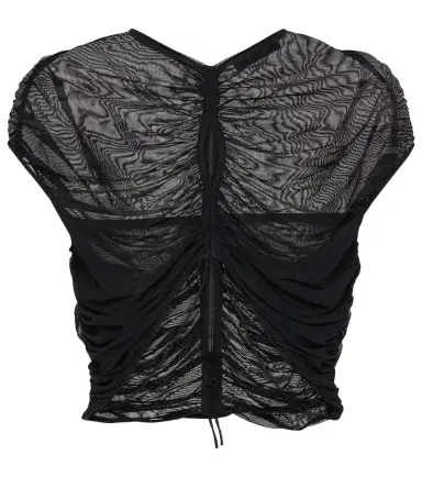 Mugler Cutout mesh crop top | Thumbnail 1