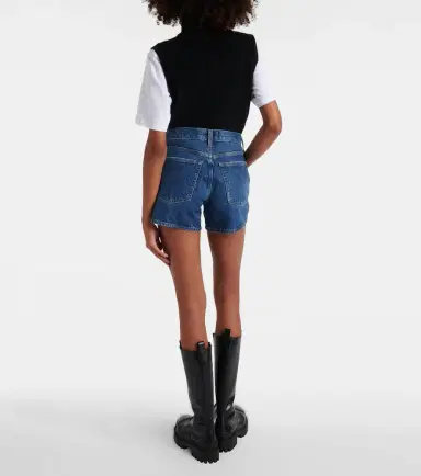 AGOLDE Parker Long high-rise denim shorts | Thumbnail 2