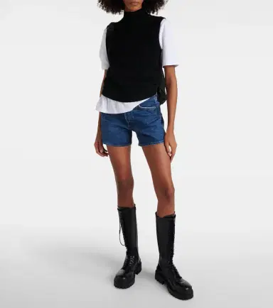 AGOLDE Parker Long high-rise denim shorts | Thumbnail 3