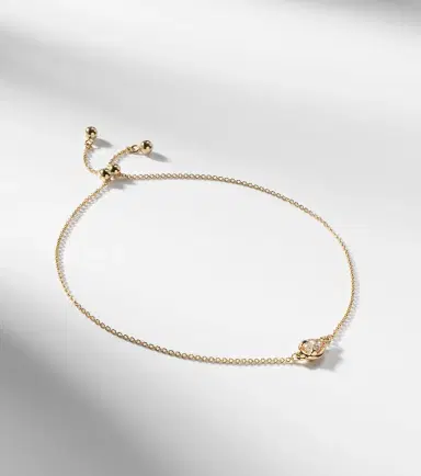 STONE AND STRAND Birthstone Bonbon 14kt gold bracelet with diamond | Thumbnail 4 STONE AND STRAND Birthstone Bonbon 14kt gold bracelet with diamond | Thumbnail 4