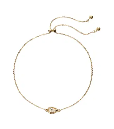 STONE AND STRAND Birthstone Bonbon 14kt gold bracelet with diamond | Thumbnail 1 STONE AND STRAND Birthstone Bonbon 14kt gold bracelet with diamond | Thumbnail 1