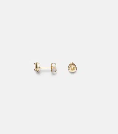 STONE AND STRAND Birthstone Bonbon 14kt gold earrings with diamonds | Thumbnail 2