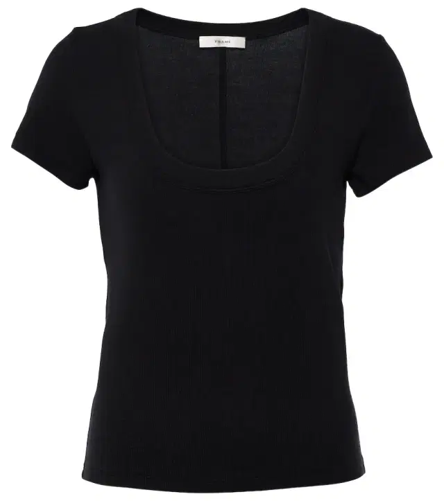 Frame Rib Baby Tee jersey top