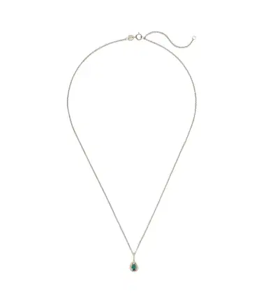 STONE AND STRAND Bonbon 14kt gold pendant necklace with emerald | Thumbnail 1 STONE AND STRAND Bonbon 14kt gold pendant necklace with emerald | Thumbnail 1