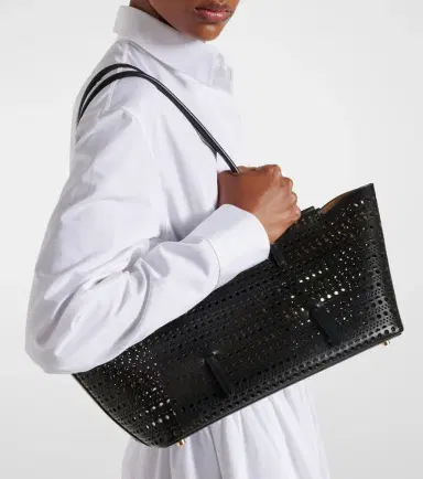 Alaïa Alaïa New Mina 32 leather shoulder bag | Thumbnail 4