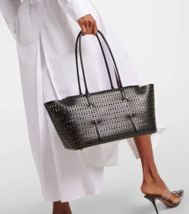 Alaïa Alaïa New Mina 32 leather shoulder bag | Thumbnail 5