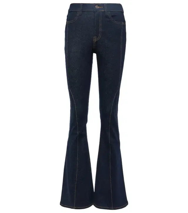 7 For All Mankind Seamed Megaflare high-rise flared jeans