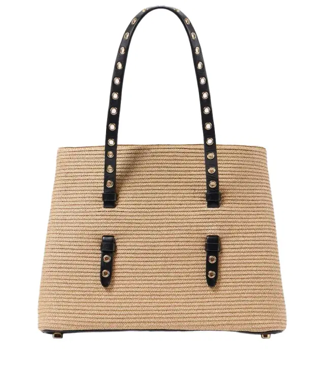 Alaia Alaïa Mina 25 Medium paper straw tote bag