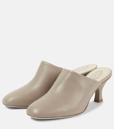 Tod's Leather mules | Thumbnail 4 Tod's Leather mules | Thumbnail 4