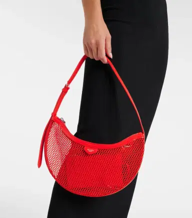 Alaïa Alaïa One Piece Demi Lune mesh shoulder bag | Thumbnail 4