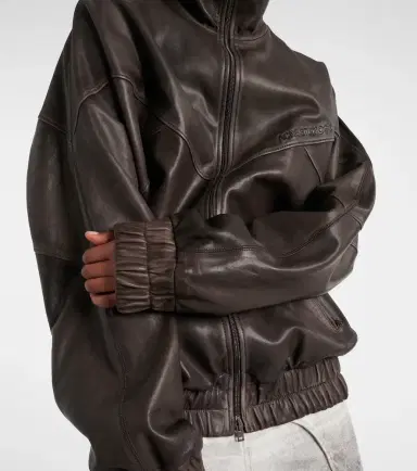 Acne Studios Letty leather bomber jacket | Thumbnail 5 Acne Studios Letty leather bomber jacket | Thumbnail 5