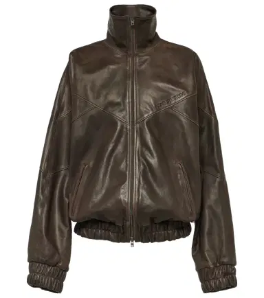 Acne Studios Letty leather bomber jacket | Thumbnail 1 Acne Studios Letty leather bomber jacket | Thumbnail 1