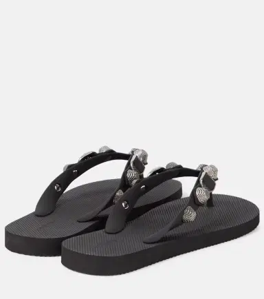 Balenciaga Cagole embellished thong sandals | Thumbnail 2