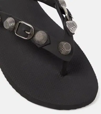 Balenciaga Cagole embellished thong sandals | Thumbnail 4