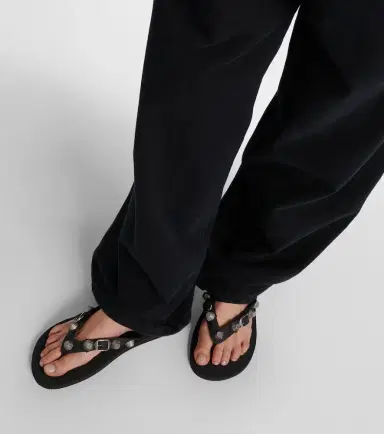 Balenciaga Cagole embellished thong sandals | Thumbnail 5