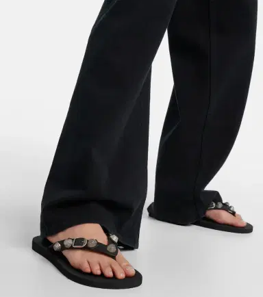 Balenciaga Cagole embellished thong sandals | Thumbnail 8