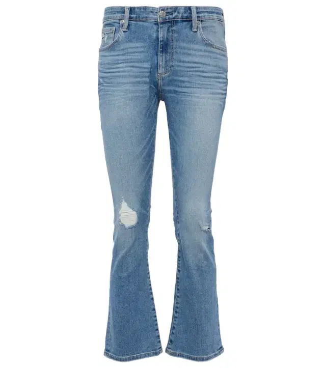 AG Jeans Jodi mid-rise cropped flared jeans