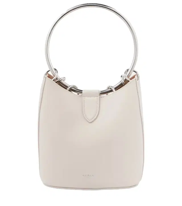 Alaia Alaïa Ring Medium leather bucket bag