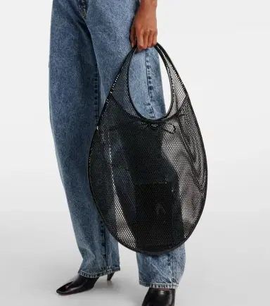 Alaïa Alaïa One Piece XL fishnet shoulder bag | Thumbnail 4