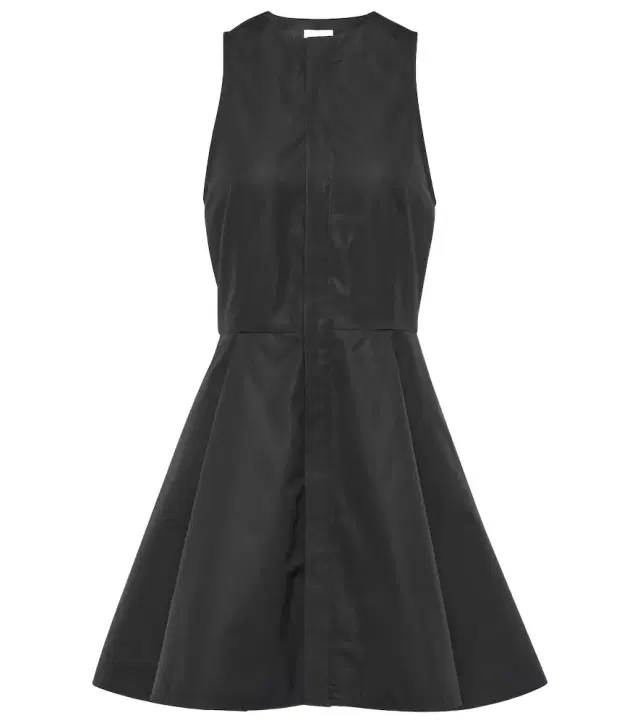 Ami Paris Godet cotton poplin shirt dress