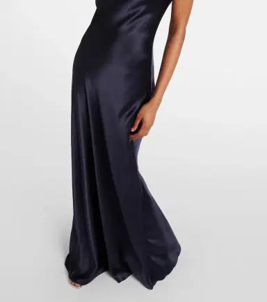 Staud Cadence halterneck satin slip dress | Thumbnail 3