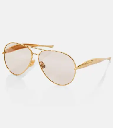 Bottega Veneta Sardine aviator sunglasses | Thumbnail 4