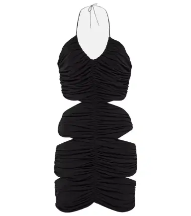 Mônot Mônot Halterneck cutout minidress | Thumbnail 1