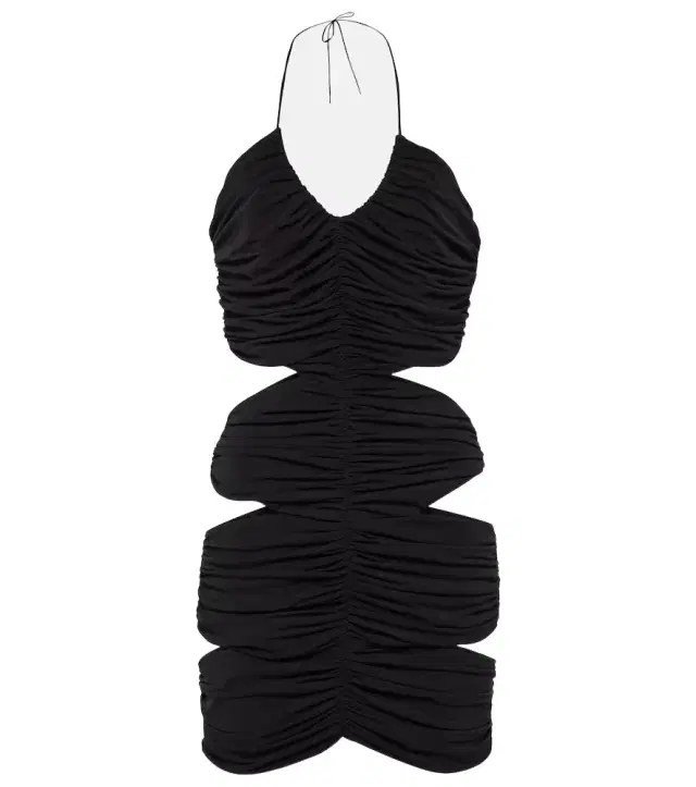 Monot Mônot Halterneck cutout minidress